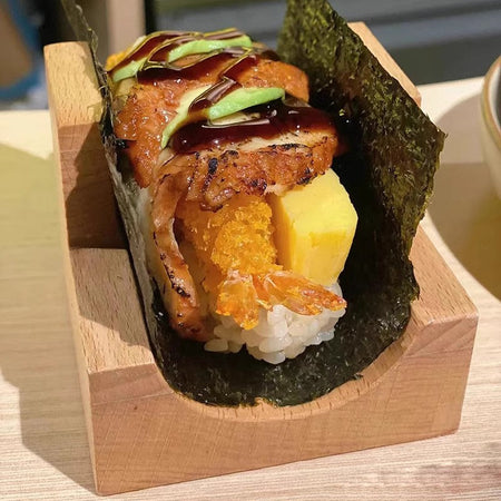 1Pc Wood Plate Cuisine Stand Sashimi Sushi Boat Japanese Sushi Rack Wooden Taco Snack Food Holder For Restaurant Hotel Home