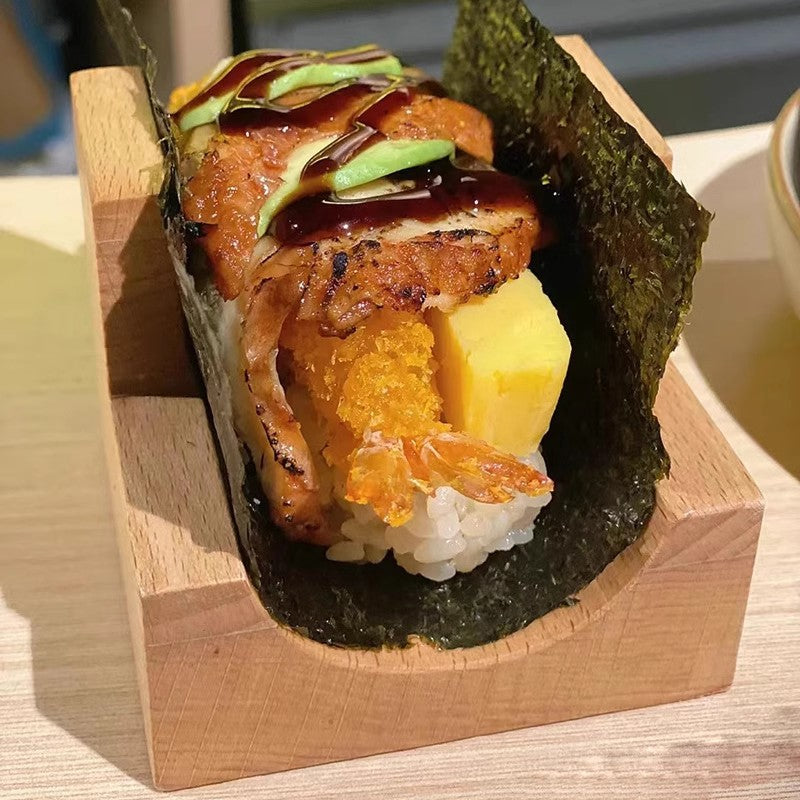 1Pc Wood Plate Cuisine Stand Sashimi Sushi Boat Japanese Sushi Rack Wooden Taco Snack Food Holder For Restaurant Hotel Home