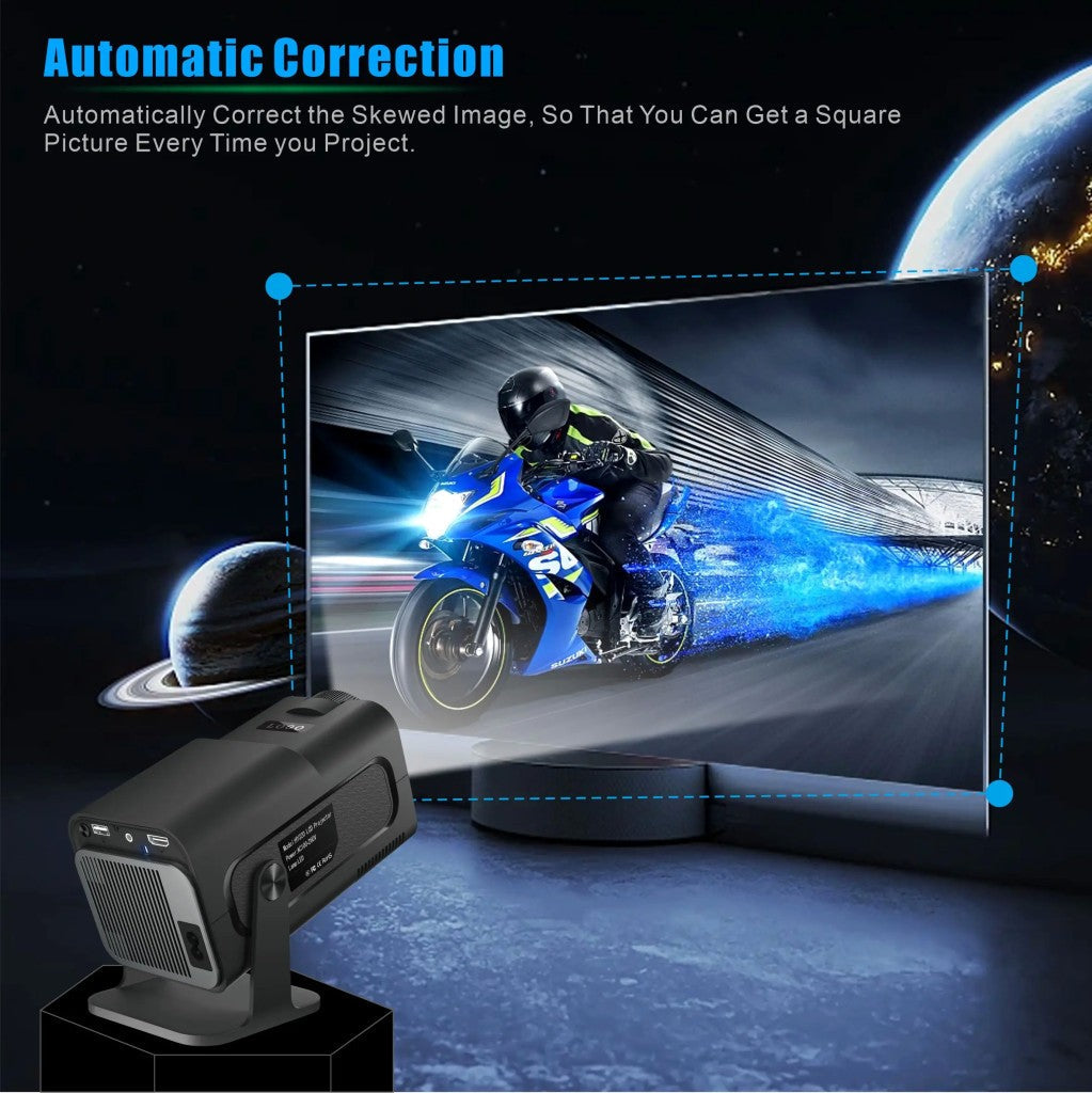 Salange HY320 MINI Android 11.0 Projector LED Beamer Home Cinema 300ANSI 720P WIFI Smart TV HD 1080P 4K Movie