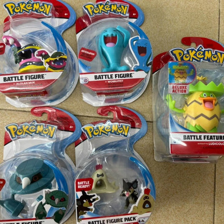 Pokemon WCT Action Figures Muk Wobbuffet Metagross Ludicolo Sandygast Litten Collectible Desktop Ornaments Gifts