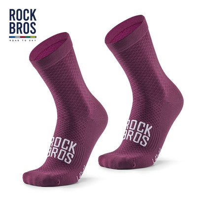 ROCKBROS Cycling Socks Soothing Sport Socks Shock Absorbing Bike Socks Breathable Fabric High Elastic Outdoor Socks A pair