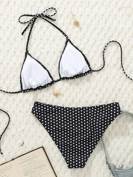 Sexy Dot Bikinis 2025 Women Swimwear Female Swimsuit For Swimming Wear Bathing Suits Brazilian Bikini Set Beachwear Pool Bather