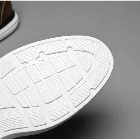 BHKH 2025 Genuine Leather Dress Shoes Comfy Men Casual Shoes Smart Business Work Office Lace-up Men Shoes