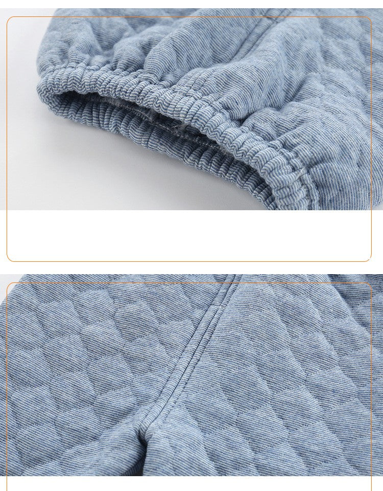 Winter Kids Pajamas For Baby Children Thermal Underwear Clothes Suit Three Layers Thick Cotton Toddler Boys Girls Sleepwear Set