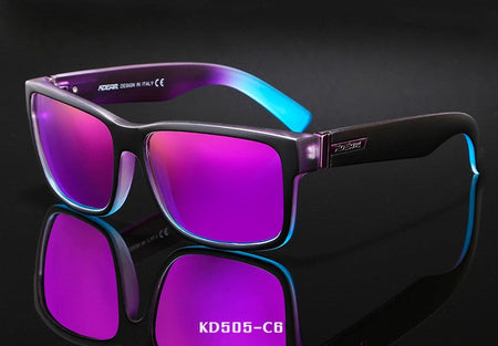 KDEAM Revamp Of Sport Men Sunglasses Polarized Shockingly Colors Sun Glasses Outdoor Driving Photochromic Sunglass With Box