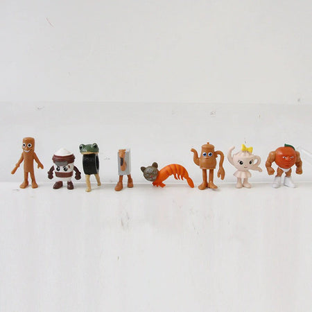 8/24Pcs Fun Italian Brainrot Action Figure Set Tung Tung Sahur Tralalero Tralala Bombardino Crocodilo Figures Model Toy Gifts