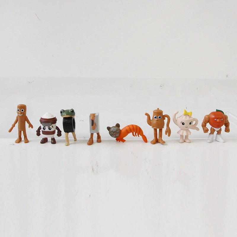 8/24Pcs Fun Italian Brainrot Action Figure Set Tung Tung Sahur Tralalero Tralala Bombardino Crocodilo Figures Model Toy Gifts