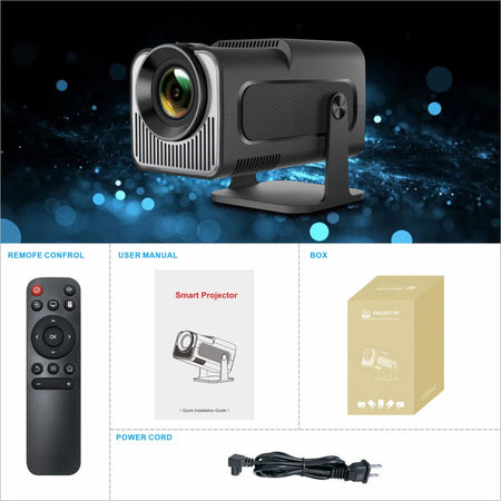 Salange HY320 MINI Android 11.0 Projector LED Beamer Home Cinema 300ANSI 720P WIFI Smart TV HD 1080P 4K Movie