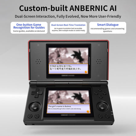 Anbernic RG DS Video Game Console Dual 4.0” IPS Screen Android 14 Support Dual Application On Split Screens & Hall  PSP Gifts
