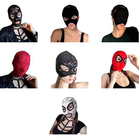 1Pc Face Mask Lace or Velvet Mask Headgear Gothic Halloween Carnival Costume Mask Masquerade Party Performance Supplies
