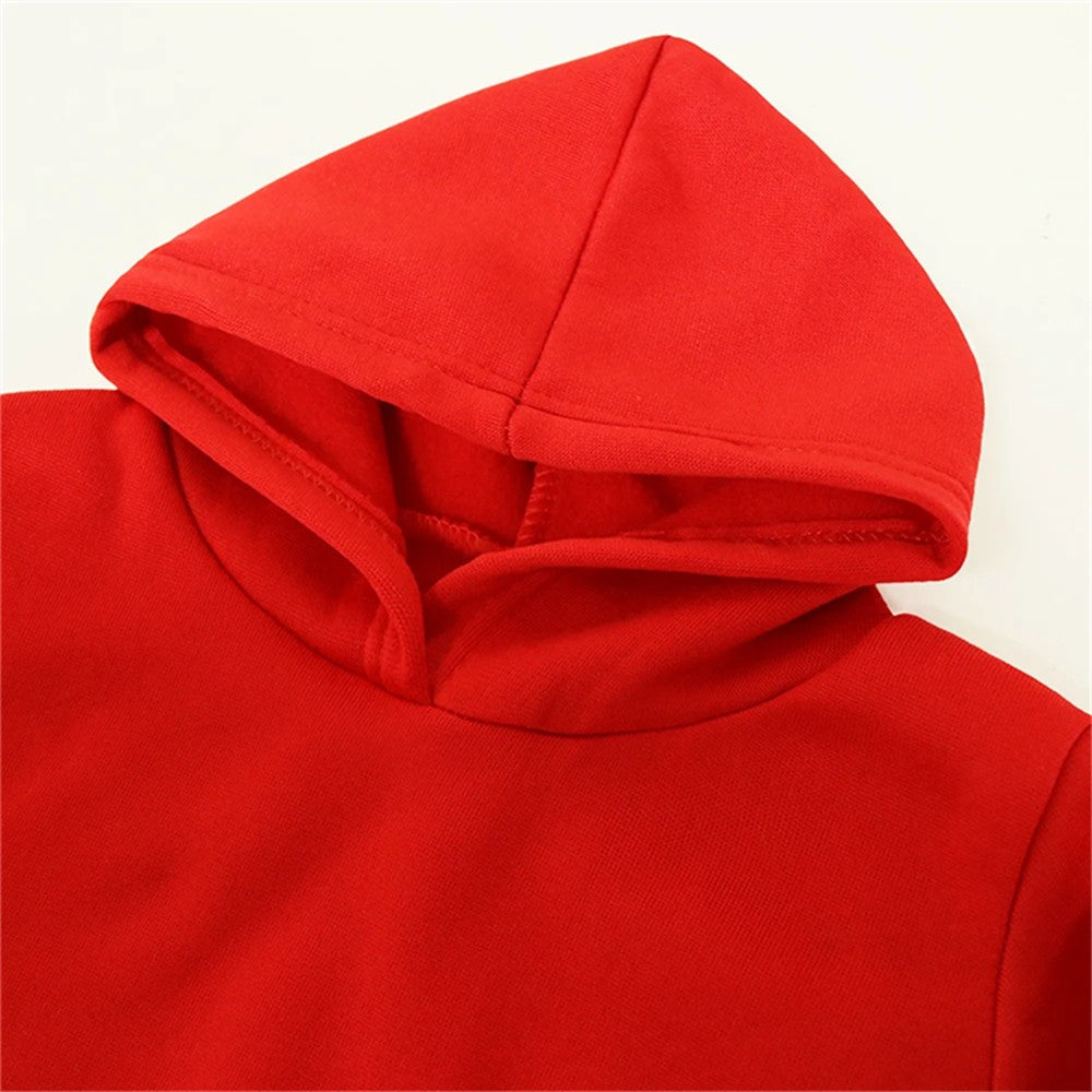 Anime Demon slaying ninja Suitable for children's hooded sweatshirt outerwear pants set autumn winter clothing for boys girls
