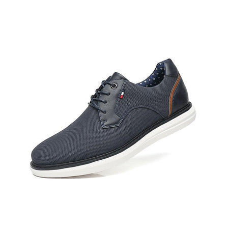 BHKH 2025 Genuine Leather Dress Shoes Comfy Men Casual Shoes Smart Business Work Office Lace-up Men Shoes