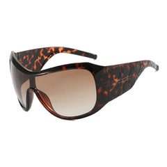 one piece oversized Y2K sunglasses for women men vintage square shield gradient hip hop sun glasses female sexy driving shades