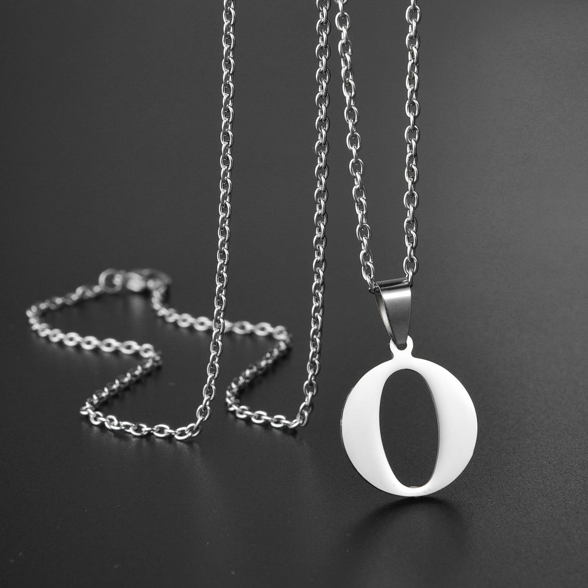26 Alphabet Letters A-Z Name Pendant Stainless Steel Necklace Initial Minimalist Necklaces For Men Women Fashion Gifts Wholesale