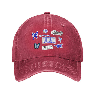 Summer Butterfly Aitana Baseball Cap Sun  Dropshipping Design Washed Hip Hop Hats Men Adult Vintage Kpop Rock Baseball Caps