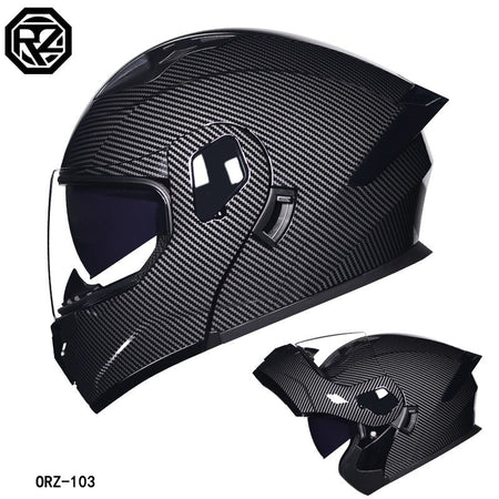 ORZ's latest high-quality motorcycle modular flip helmet ABS material dual lens full helmet DOT batch