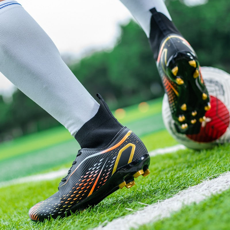MenOutdoor Football Boots Professional Training Soccer Shoes Soccer Cleats Turf Futsal Match Grass Unisex Non-slip Breathable