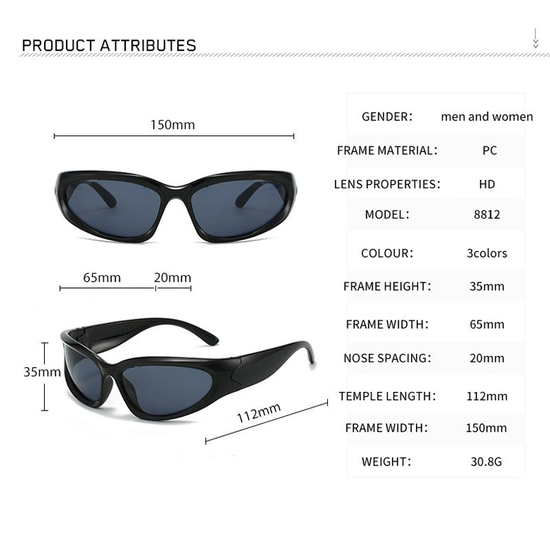 1/2/3pcs Fashionable Men and Women Sunglasses High-end Y2K Square Bicycle Glasses Resistant Sunglasses Outdoor Hiking Glas UV400