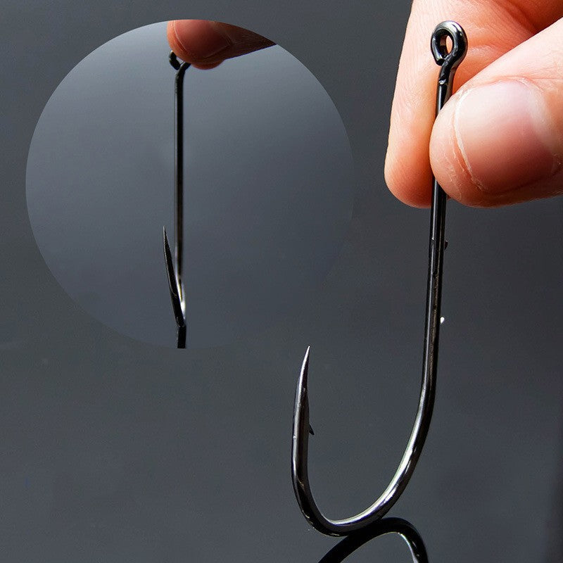 FTK Baitholder Fishing Hooks Sea Barbed Fishing Lures Shank Beak Live Bait Holder Carp Fishing Worm Hooks Accessories Tackle