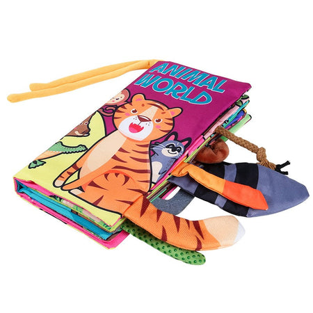 Baby Cloth Book Baby Toys 0-3 Year Old Infant Early Education Toys 6 Pages Cloth Book
