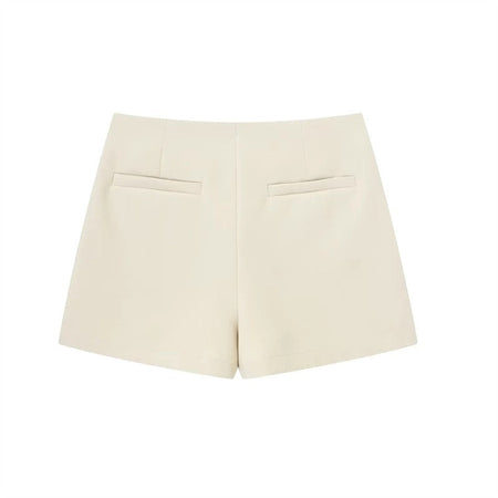 MUJER 2025 Asymmetric Skort For Women Black High Waist Mini Skirt Shorts Women Casual Bermuda Shorts Woman Summer Skirt Shorts