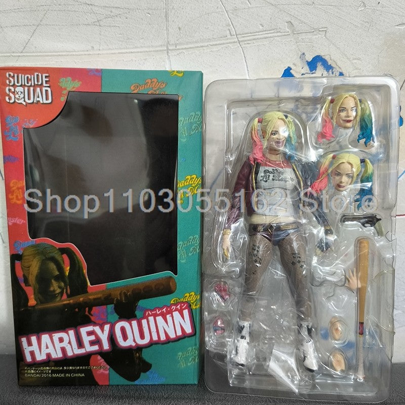 Harley Quinn Batman Action Figure Disney Mafex 015 Joker Heath Ledger The Dark Knight Collectible Toy Christmas Halloween Gift