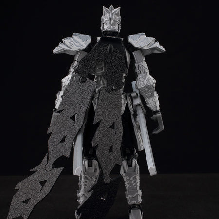 ?9L3D Lucky13 Silver Armor Knight Action Figure Dummy13 with TripleWeapon T13 Multi-Jointed 3D Printed Collectible Toy Titan13?