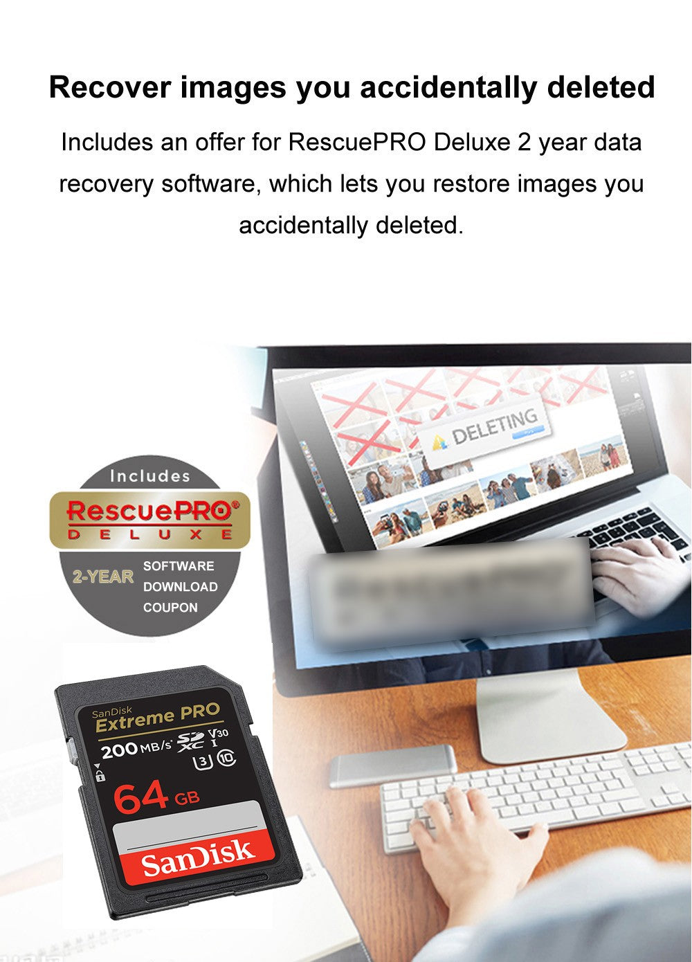 SanDisk SD Card 32GB SDHC 64GB 128GB 256G SDXC SD Card C10 Memory Cards Up to 200MB/s Read U3 V30 Flash Cards 4K UHD for Camera