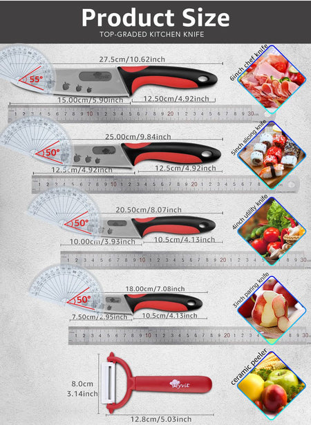 Kitchen Chef Knife Rustproof Fruit Paring Knife Ceramic Knife Household Utility Vegetable Slicing Knives Sharp Black Blades Cook