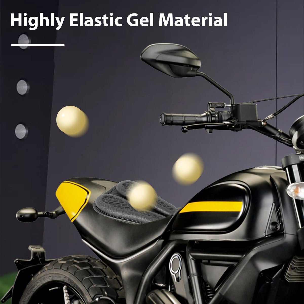 Motorcycle Seat Cushion Non-slip 3D Breathable Mesh Structure Soft and Comfortable Sun Protection Motorcycle Accessories