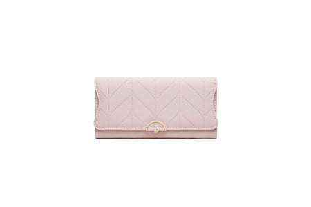 PU Fashion Long Women's Wallet Fashion Buckle New Handbag Large Capacity Fresh Wallet Wallet