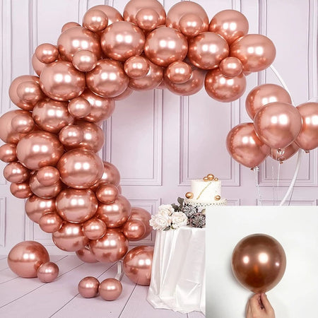 10/30pcs Metallic Biue Balloons Bridal Wedding Chrome Purple Gold Silver Globos Graduation Birthday Party Baby Shower Decoration