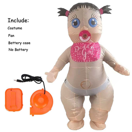 Halloween Inflatable Baby Costume Cute Giant Monster Theme Carnival and Role Playing Parties Heights From 59 Ft To 74 Ft