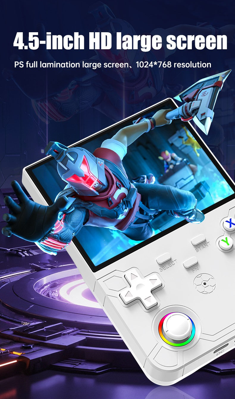 R36 Ultra X Retro Handheld Game Player Open Source Linux System 4.5" Screen Hall Effect Emulator Wireless Gamepad Game Console