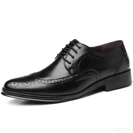 Large size fashionable men's office formal shoes low cut daily comfortable pointed multifunctional men's wedding men's shoes