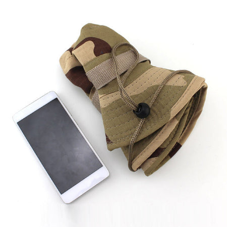 Fashion Men And Women Outdoor Camping Sport Travel Camouflage Fisherman Sunscreen Hat Foldable Wide Brim Soft Hat