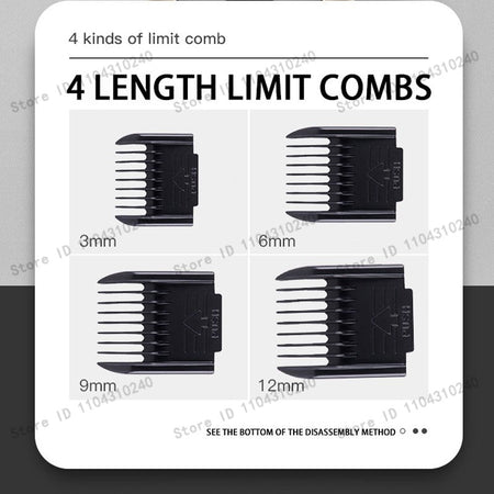 Electric Pet Clipper Grooming Kit for Dogs Reachageable Trimmer Haircut Cat Hair Cutting Remover Quiet Nail Grinder Machine Set