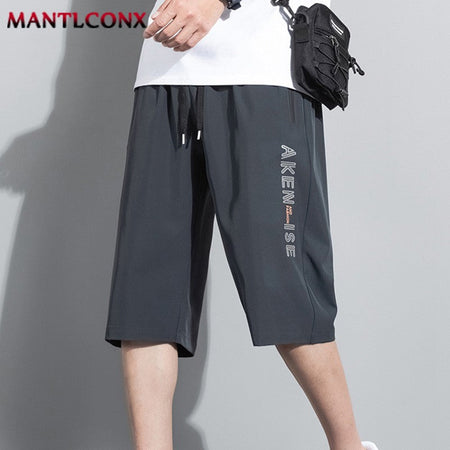 Fashion Casual Board Shorts Men's Shorts Summer Quick Dry Stretch Shorts for Men Jogging Running Short Pants Male Bottom Black