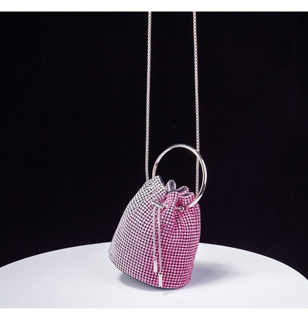 Women's bag 2024 a w bucket bags Women's inlaid diamond bag Fashion dinner women luxury single shoulder designer handbags