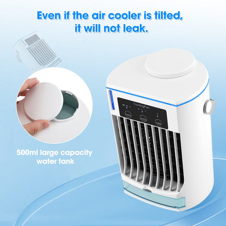 Mini Air Conditioner Air Cooler Fan Portable Water Cooling Fan Mobile Air Conditioning Fan For Room Office Cars