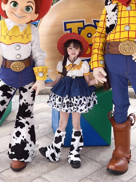 une 1st DayToy Woody, Jessie, and Buzz Lightyear Cosplay Dresses, Halloween Carnival Stage Performance Costumes, Lolita