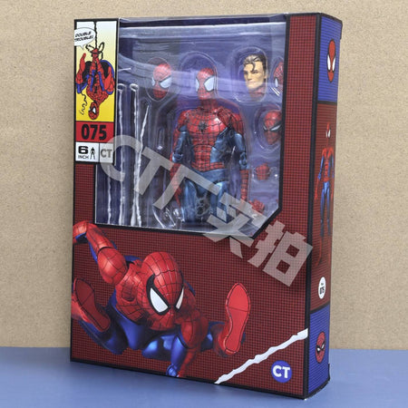 Hot CT Toys SpiderMan Mafex 075 Figure The Anazing Spiderman Comic Ver Mafex 185 Action Figure Figurine Model Toys Kids Gifts
