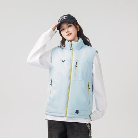 Couple Outdoor Fishing Casual Windproof Breathable Warm Vest Soft and Comfortable Winter Cold Proof Breathable Cotton Clothing