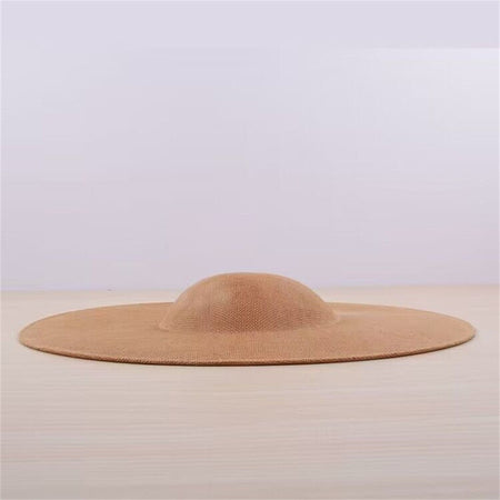 40CM Fascinators Base Marron Big Pillbox Cap Wedding Millinery Supplies DIY Hair Accessories Hat Women Kenducky Church Headpiece