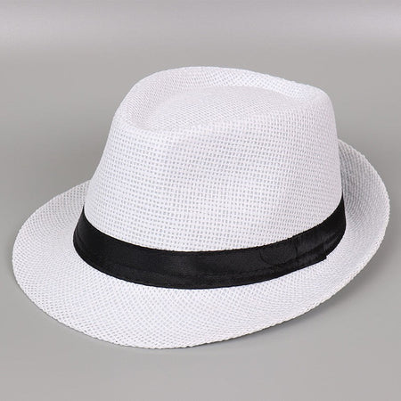 10/24 Pack 1920s Fedora Hats for Men Short Brim Sun Panama Hats Classic Pork Pie Hats Summer Hat for Women Party Wedding Costume