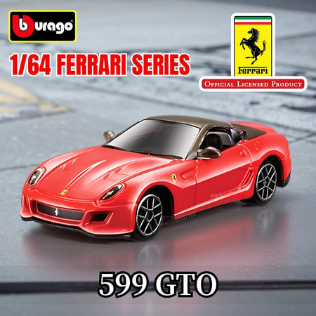 Bburago 1:64 Ferrari Enzo Replica Car Model Scale F40 F50 458 488 296 Diecast Traffic Miniature Art Figure Kid Boy Toy