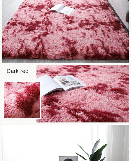 VIKAMA Ultra Soft Shaggy Round Rug Pad Fluffy White Carpet Living Room Home Decor Bedroom Kids Room Salon Thick Pile Carpet