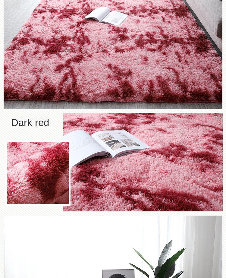 VIKAMA Ultra Soft Shaggy Round Rug Pad Fluffy White Carpet Living Room Home Decor Bedroom Kids Room Salon Thick Pile Carpet