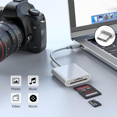 2 in 1 OTG Type C Card Reader USB Flash Drive SD TF Cardreader for iPhone 14 15 16 Xiaomi Huawei Tablet USB C to Memory Card