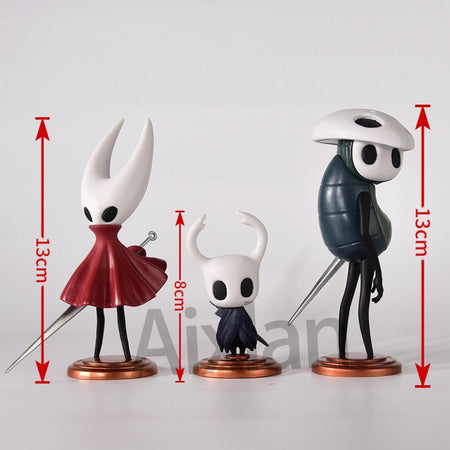 3pcs/set Hollow Knight Toys Anime Game Figure The Knight Action Figure Hornet/Quirrel Figurine Collectible Model Doll with Box